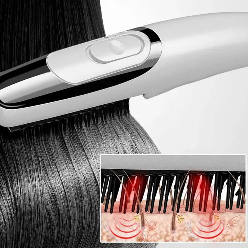 Cepillo anticaída con luz inflarroja y vibración