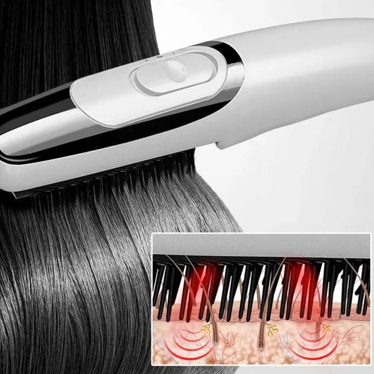 Cepillo anticaída con luz inflarroja y vibración